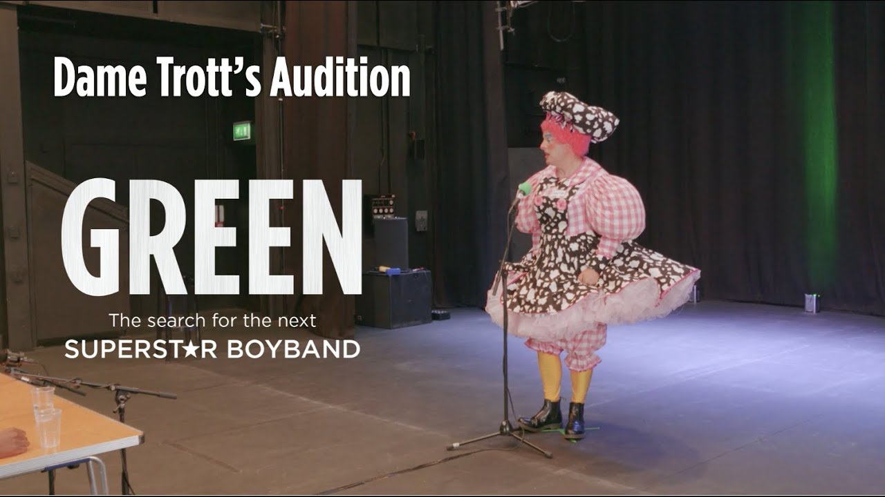 Dame Trott's Audition For Green The Boyband - Jack And The Beanstalk 2021