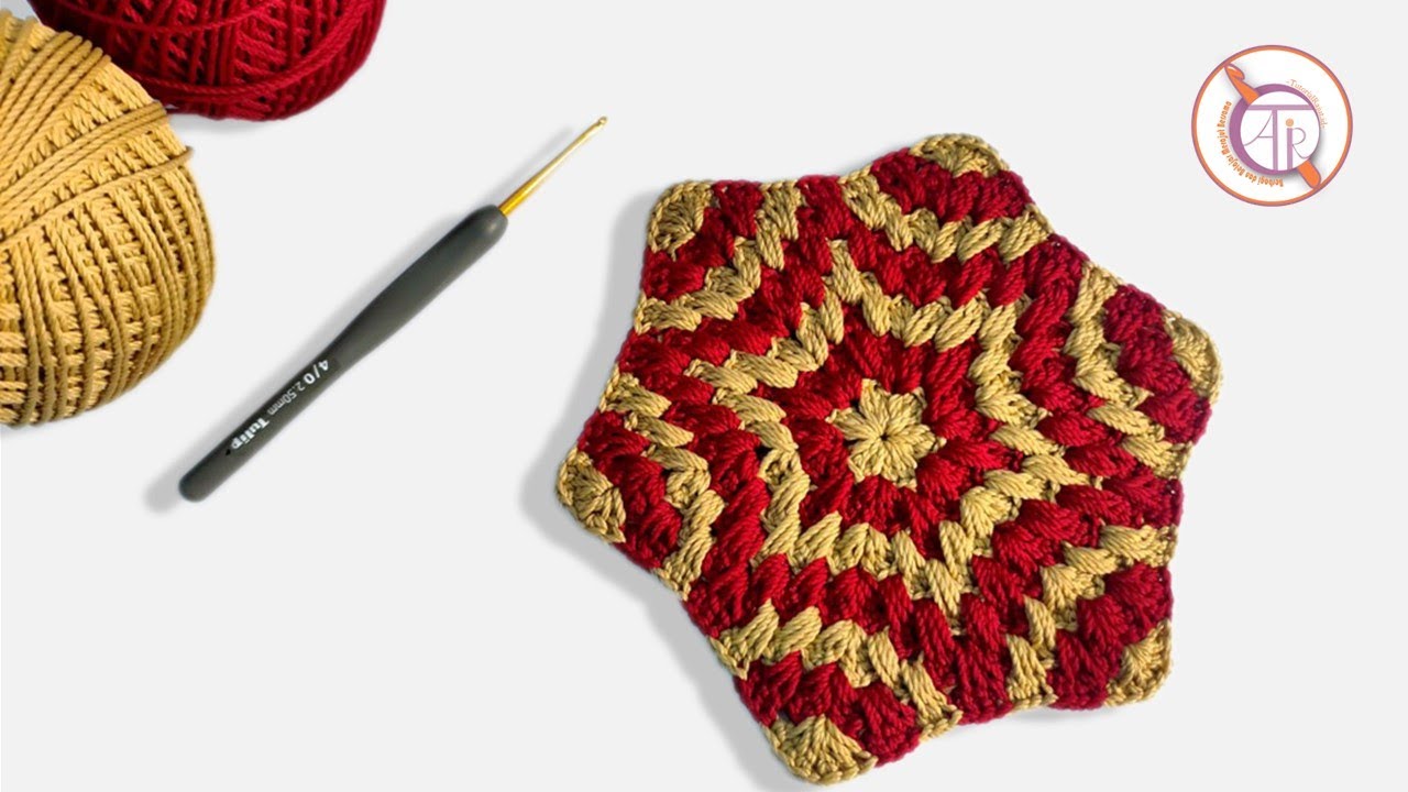Crochet || How to Make Crochet Granny Star Hexagon || Super Easy Crochet Tutorial for Beginners