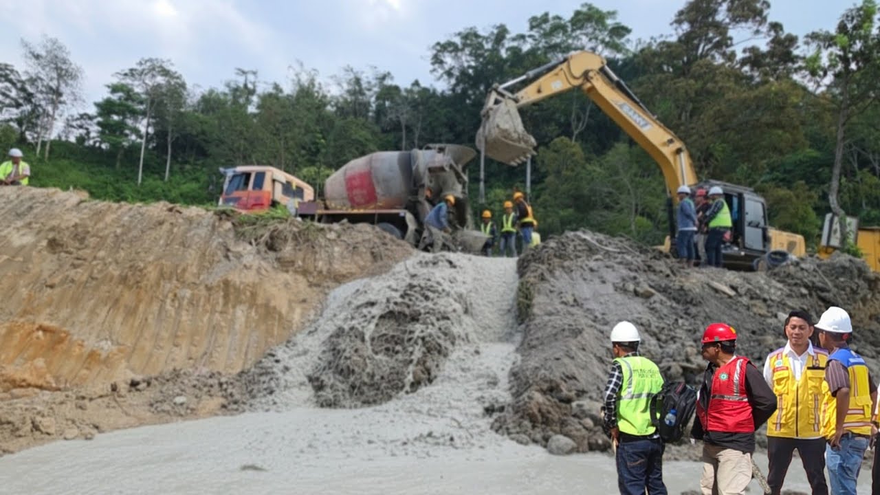 Pengecoran Bore Pile Di Jalur Batu Jomba !!! Semua Ahli Konstruksi Turun Tangan