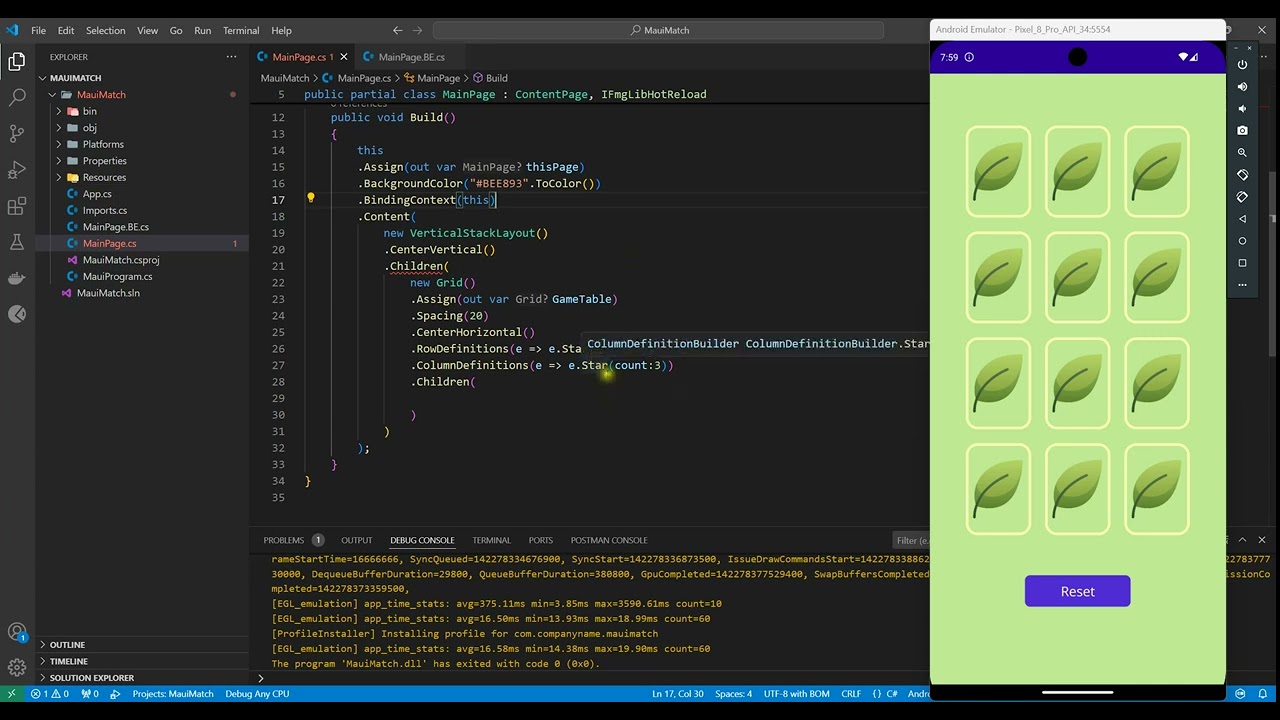 .NET MAUI | Örnek Proje - 1 | MatchingImageApp
