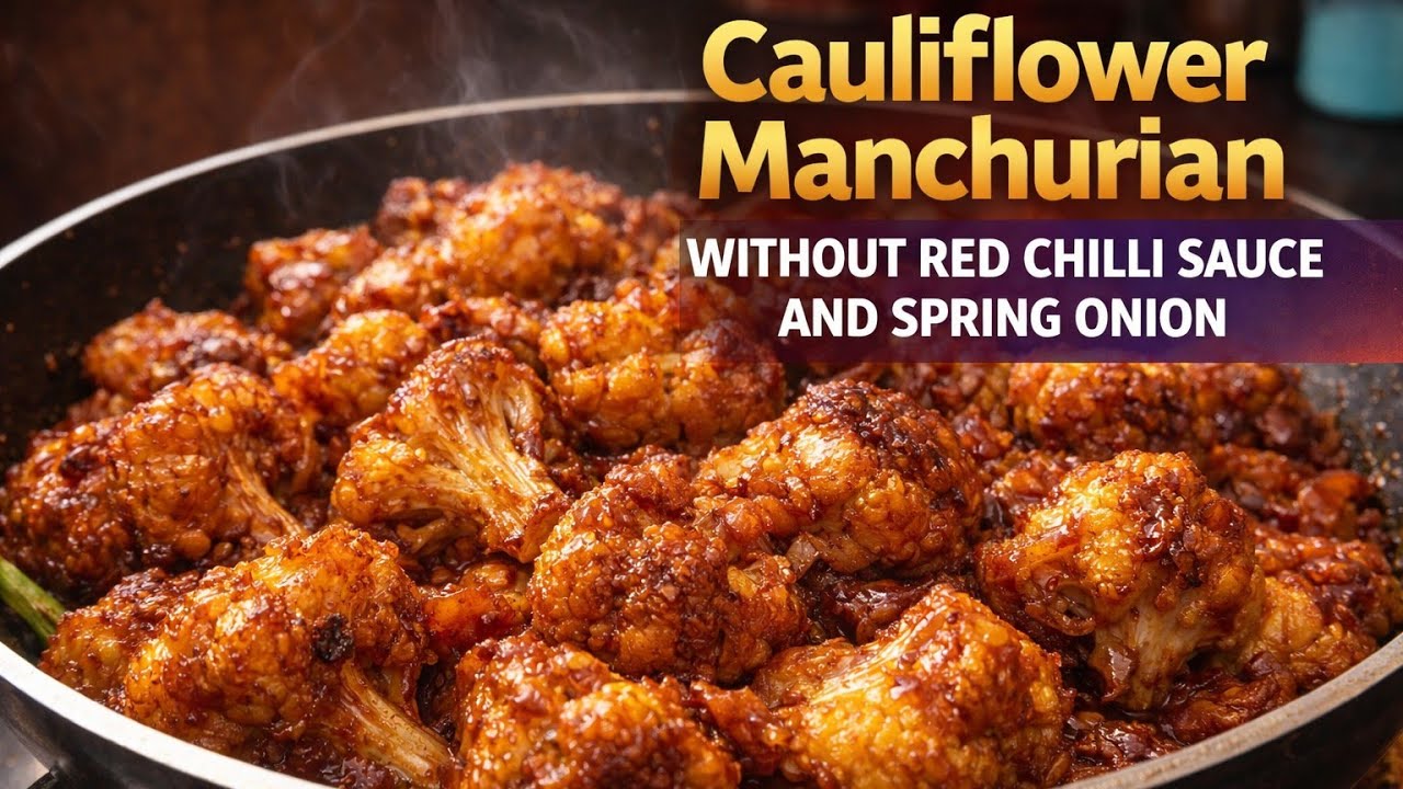 Cauliflower Manchurian NO Red Chilli Sauce and Spring Onion || Street Style #cooking #Gowri360