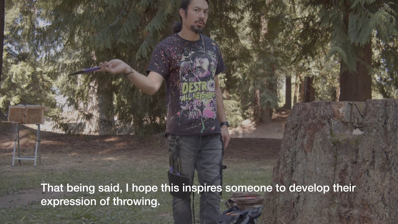 How I throw knives for instinctive nospin part 2 & adding underhand halfspin to my knifethrowing