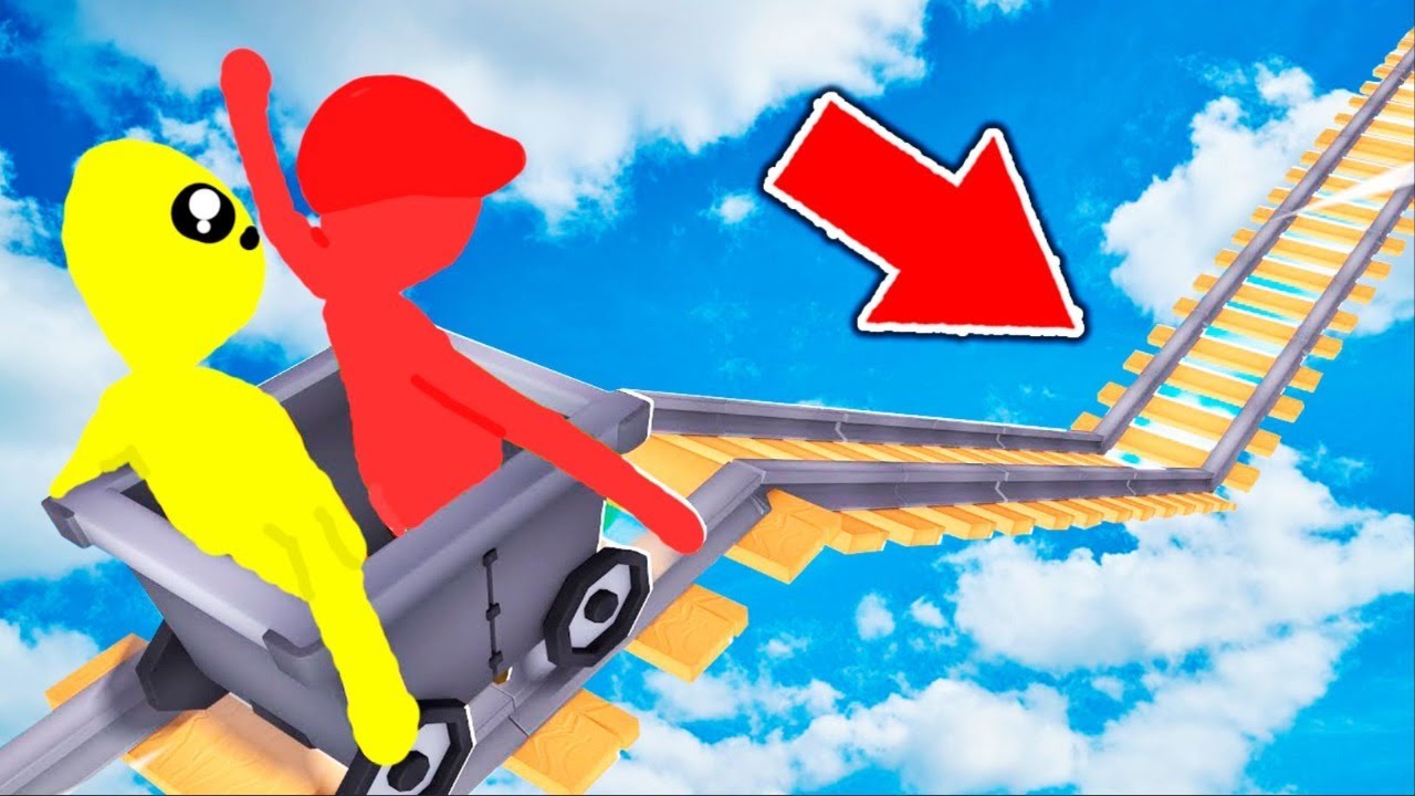 EL DESCENSO MAS GRANDE DEL MUNDO 😱 Raptor Mikecrack y Sparta en HUMAN FALL FLAT