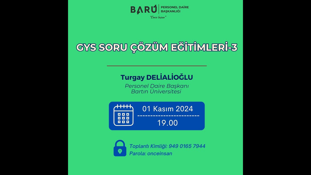 GYS Soru Çözüm Eğitimleri-3