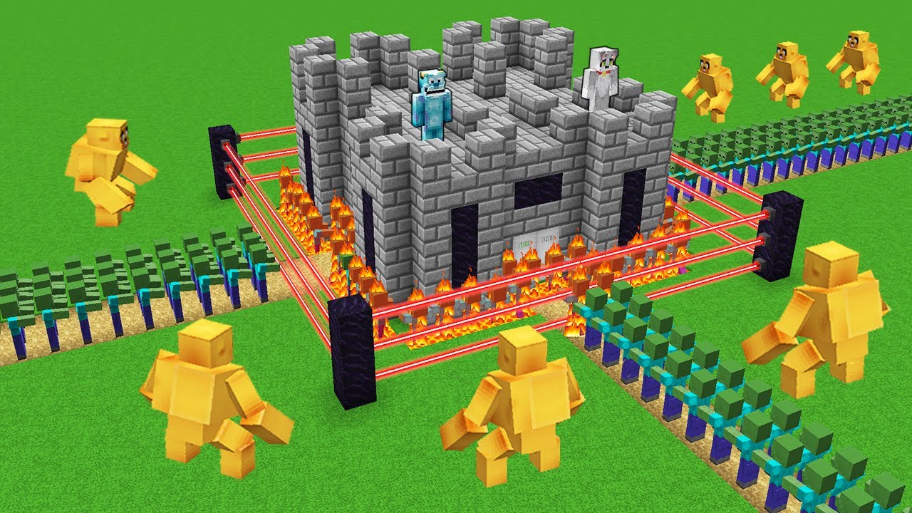 MIKECRACK MUTANTE viene a ATACARNOS 😱 CONSTRUIMOS BASE mas SEGURA en MINECRAFT