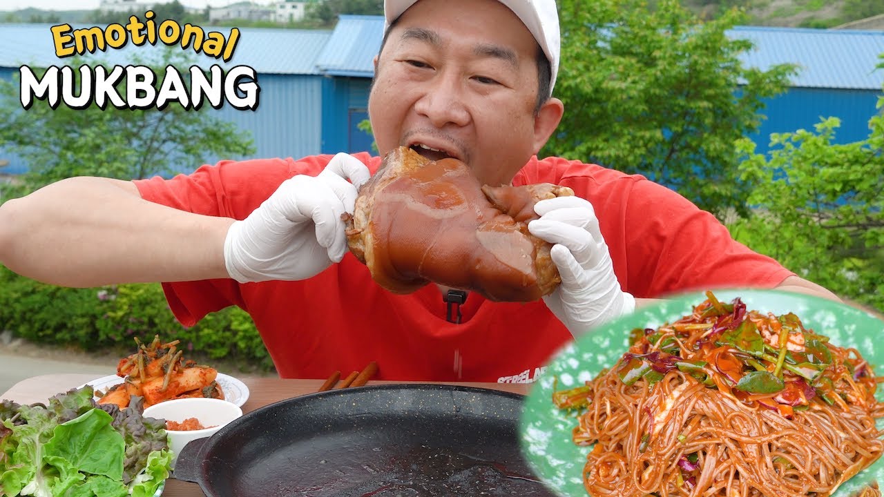 돼지야 미안해🍖족발 땡기는 날~내가 만든 족발&막국수 먹방~Jokbal(Korean Braised Pig's Trotters)MUKBANG EATING SHOW