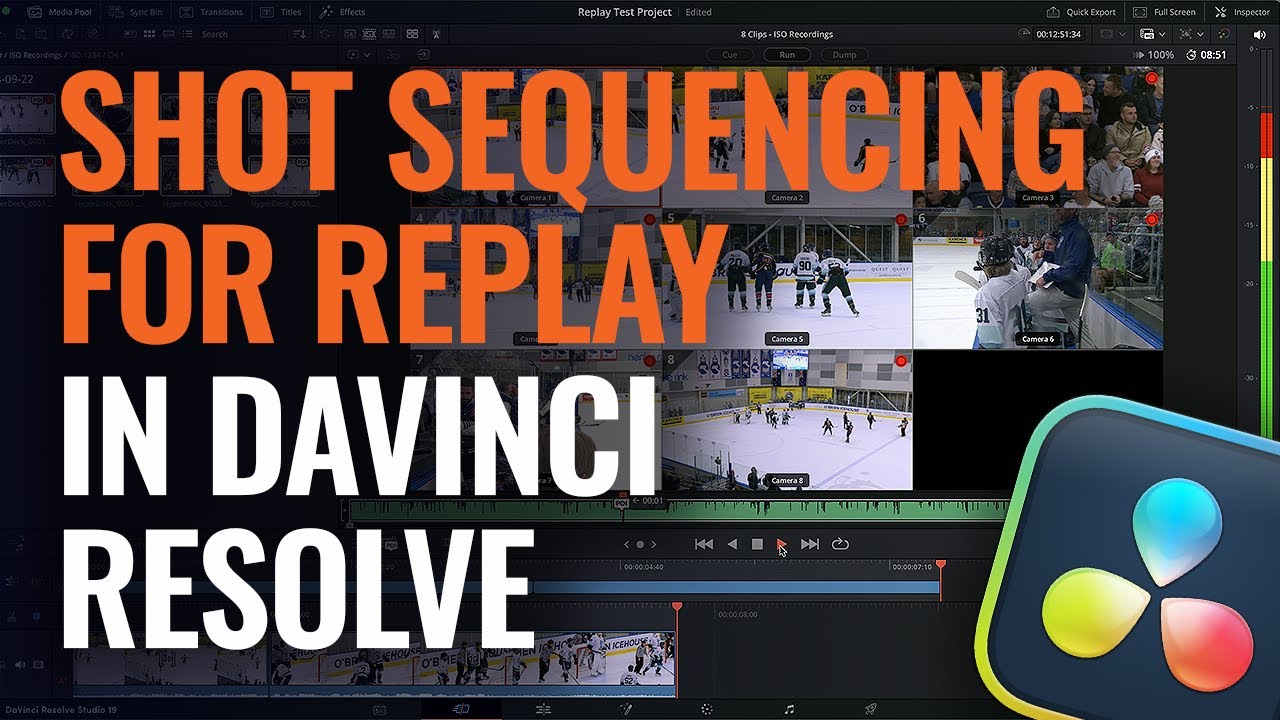 Создание последовательности ракурсов в&nbsp;DaVinci Resolve
