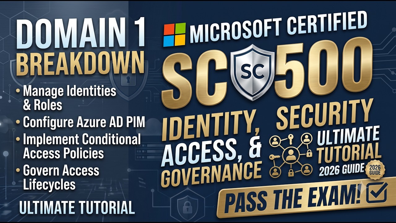 SC-500 Domain 1 | Identity, Access & Governance &mdash; Full Study Guide (Microsoft Exam Prep)