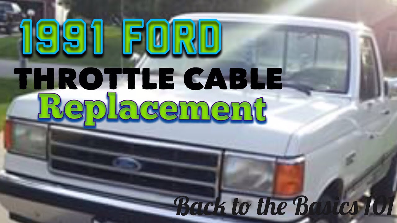 Замена троса дроссельной заслонки на Ford Pick Up 91.