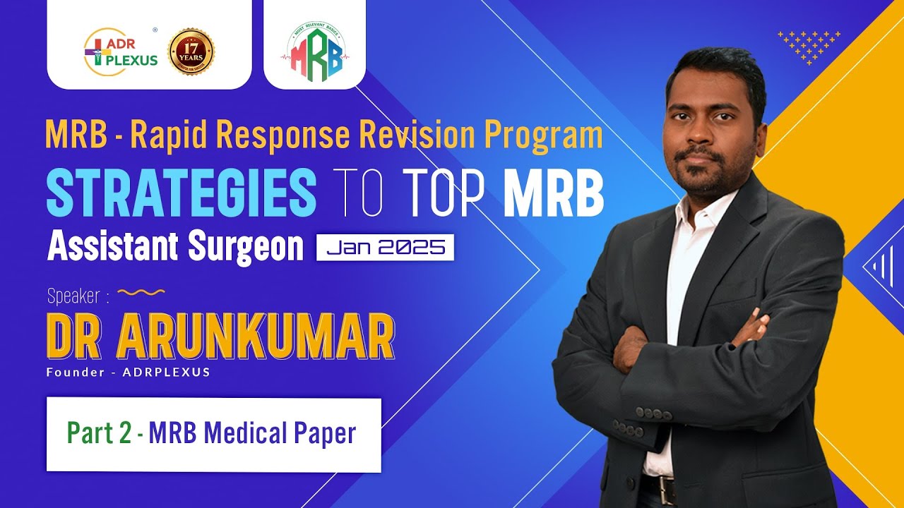 MRB Assistant Surgeon 2025 - Preparation Strategy Session 2 - TET