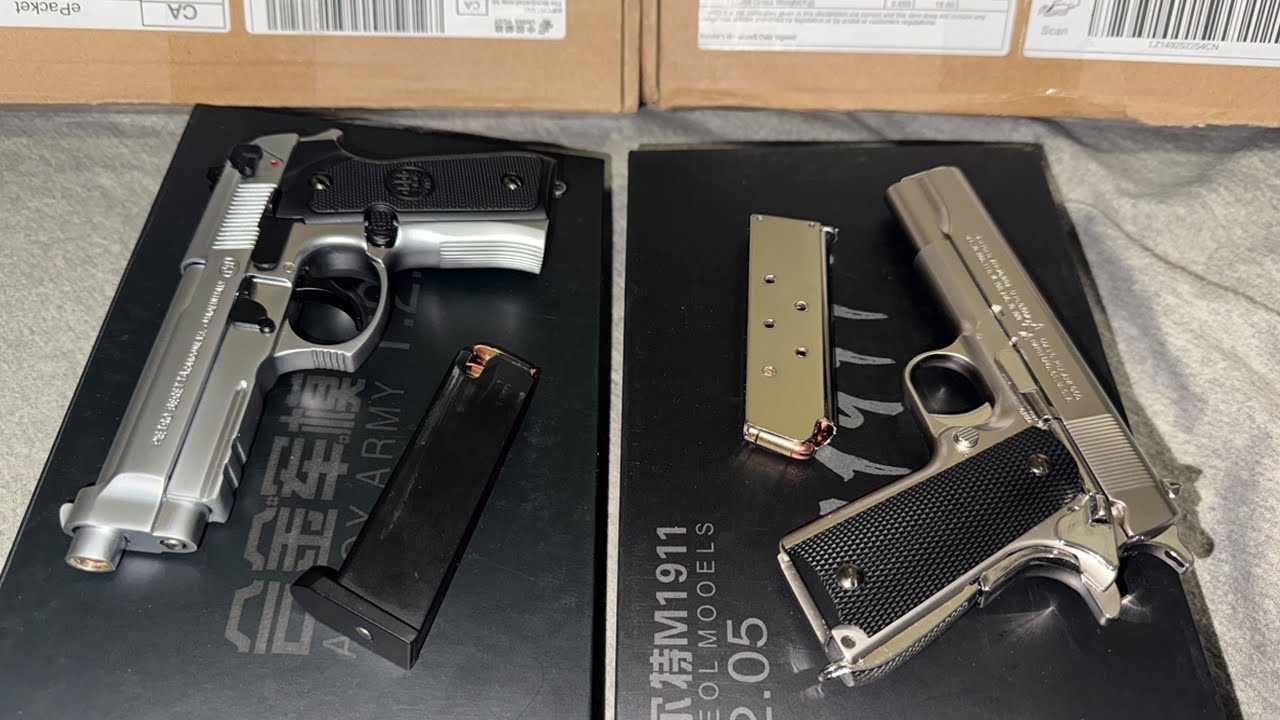 NX Models Unboxing 3:4 Scale 1911 and B92F
