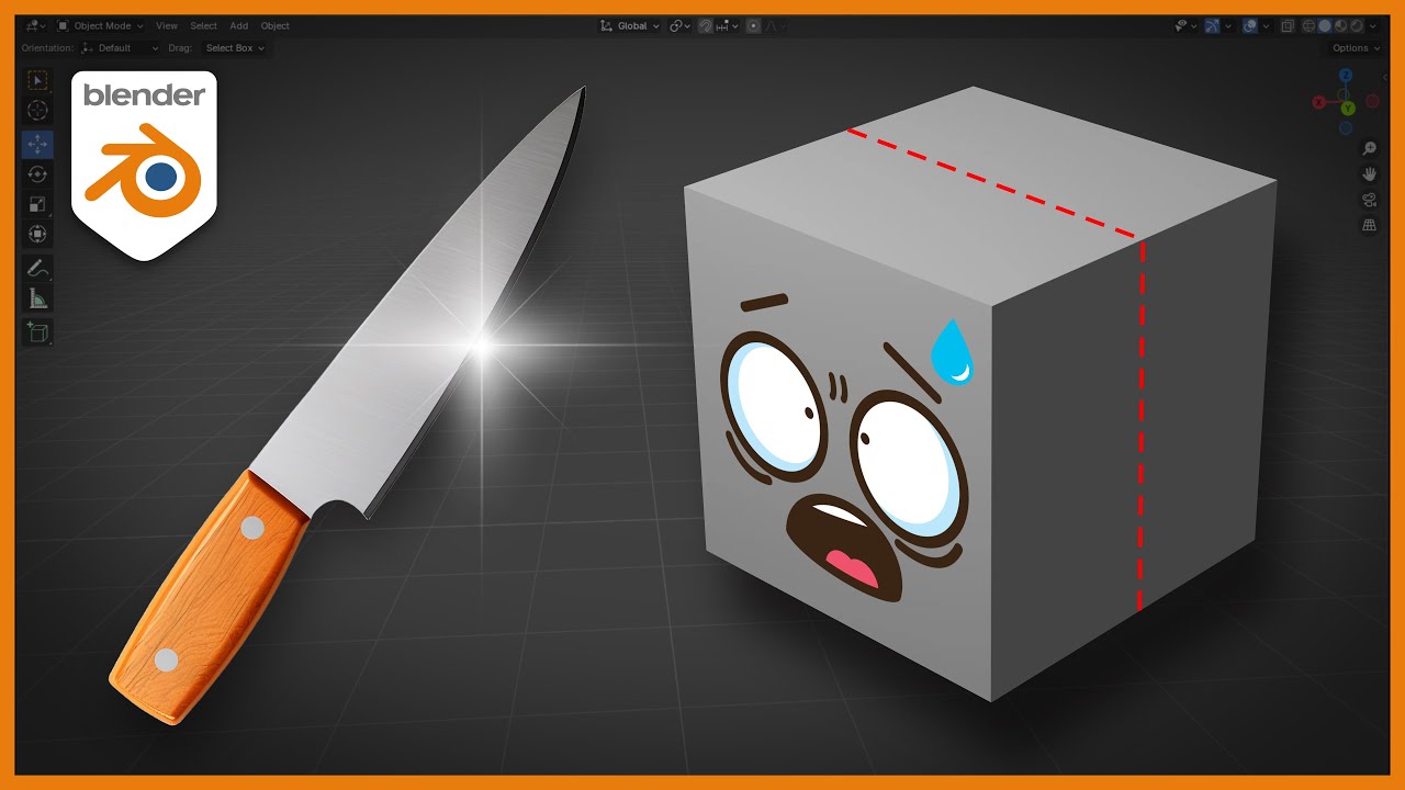🔪Como CORTAR objetos no Blender 3D (do jeito certo!)