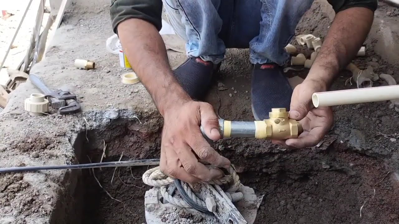 Borewell Submersible Pump Plumbing fitting !#borewell #submersiblemotor