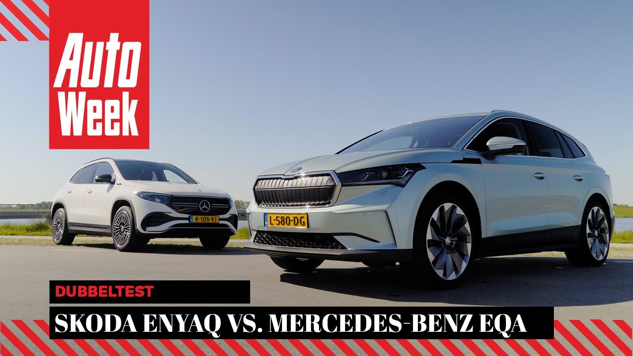 Skoda Enyaq vs. Mercedes-Benz EQA - Dubbeltest - English subtitles