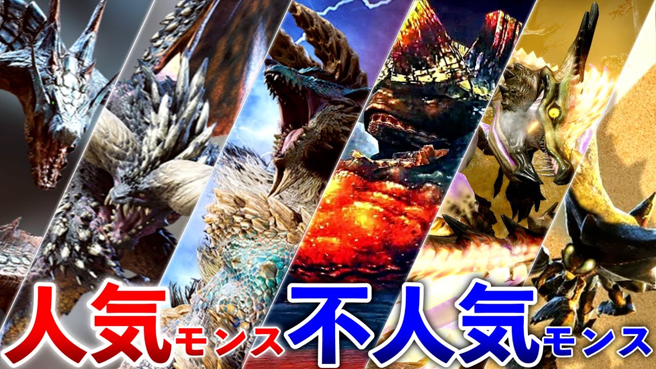 【歴代モンハン】人気＆不人気モンスターTOP20