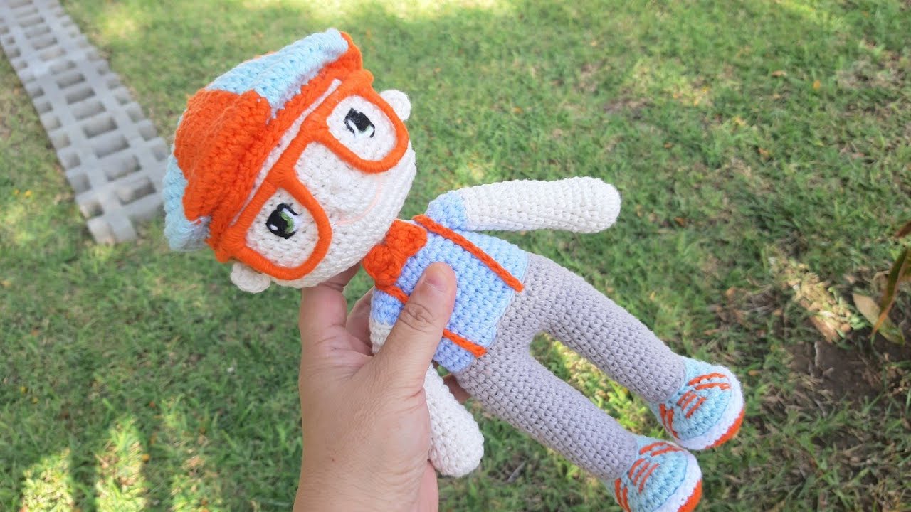 Cómo tejer cuerpo MUÑECO AMIGURUMI BLIPPI a crochet