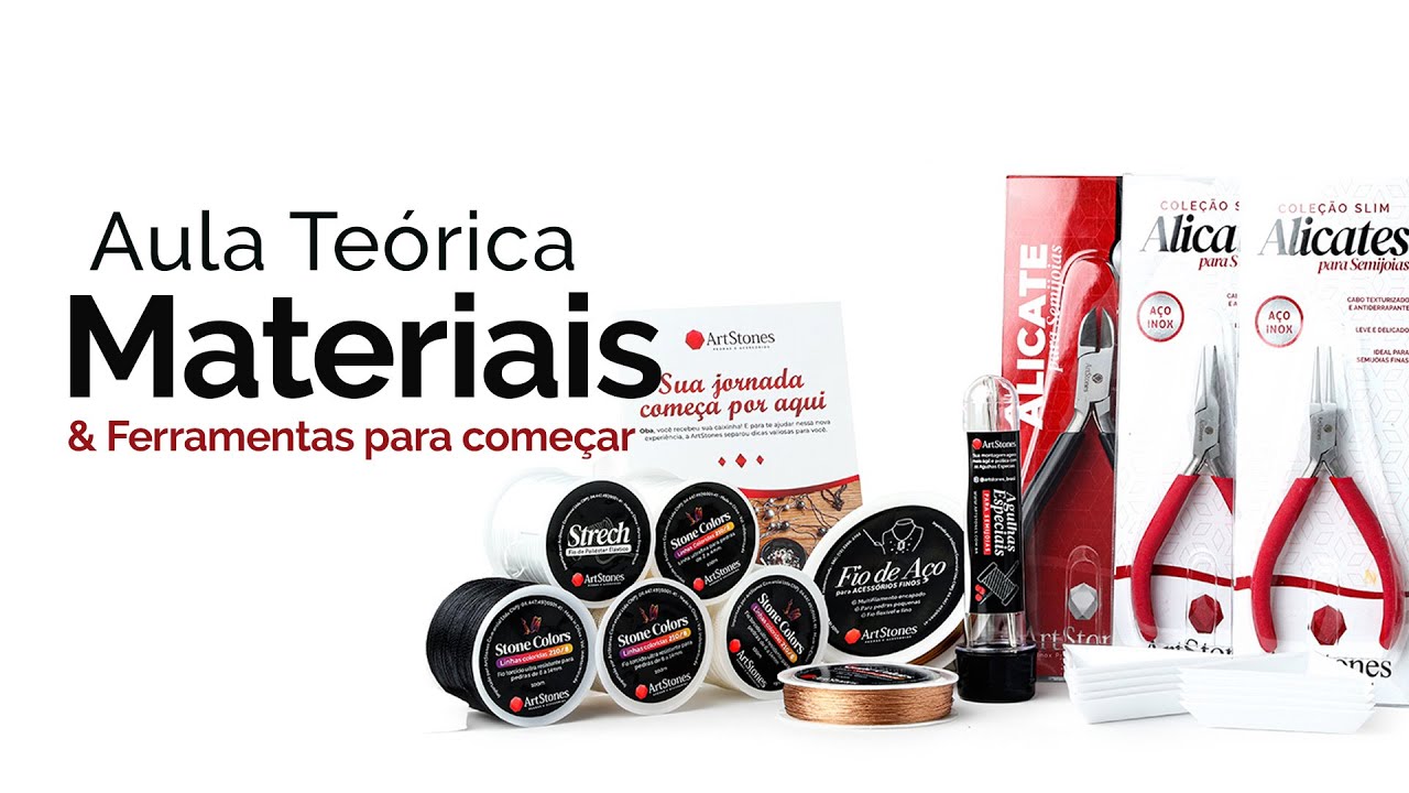 Como começar a montar semijoias, ferramentas e Materiais básicos - Aula Teórica Jornada da Semijoia
