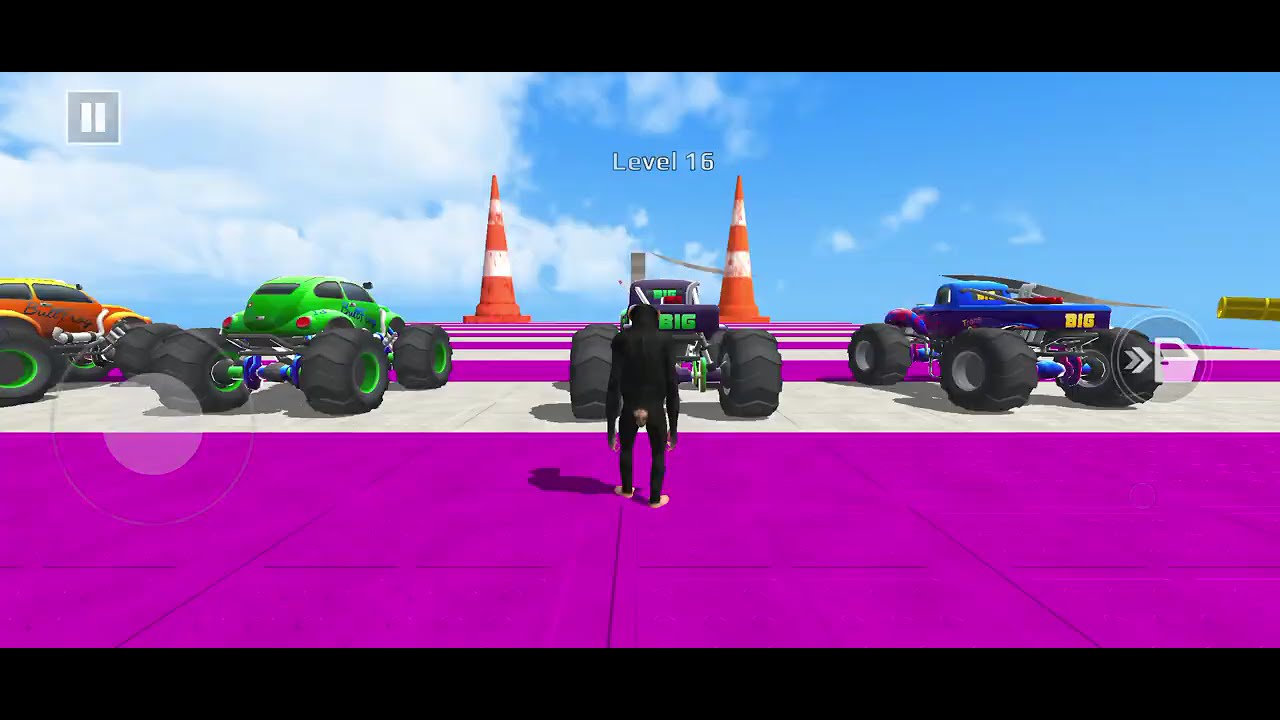 Monster Truck Stunt Game - Android Game - Best mobile Gameplay - Monster Truck game - impossibleGame