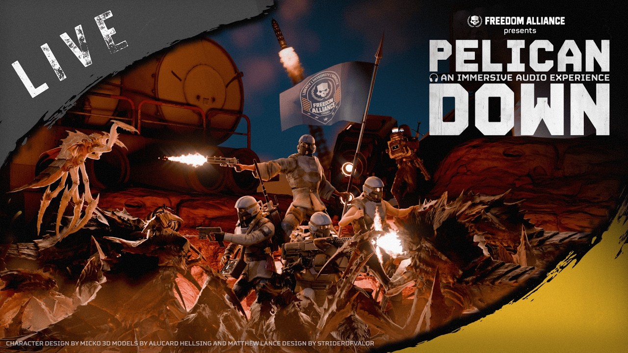 🔴LIVE - Squashing Bugs and Experiencing Pelican Down by the Freedom Alliance | Diving with Viewers!