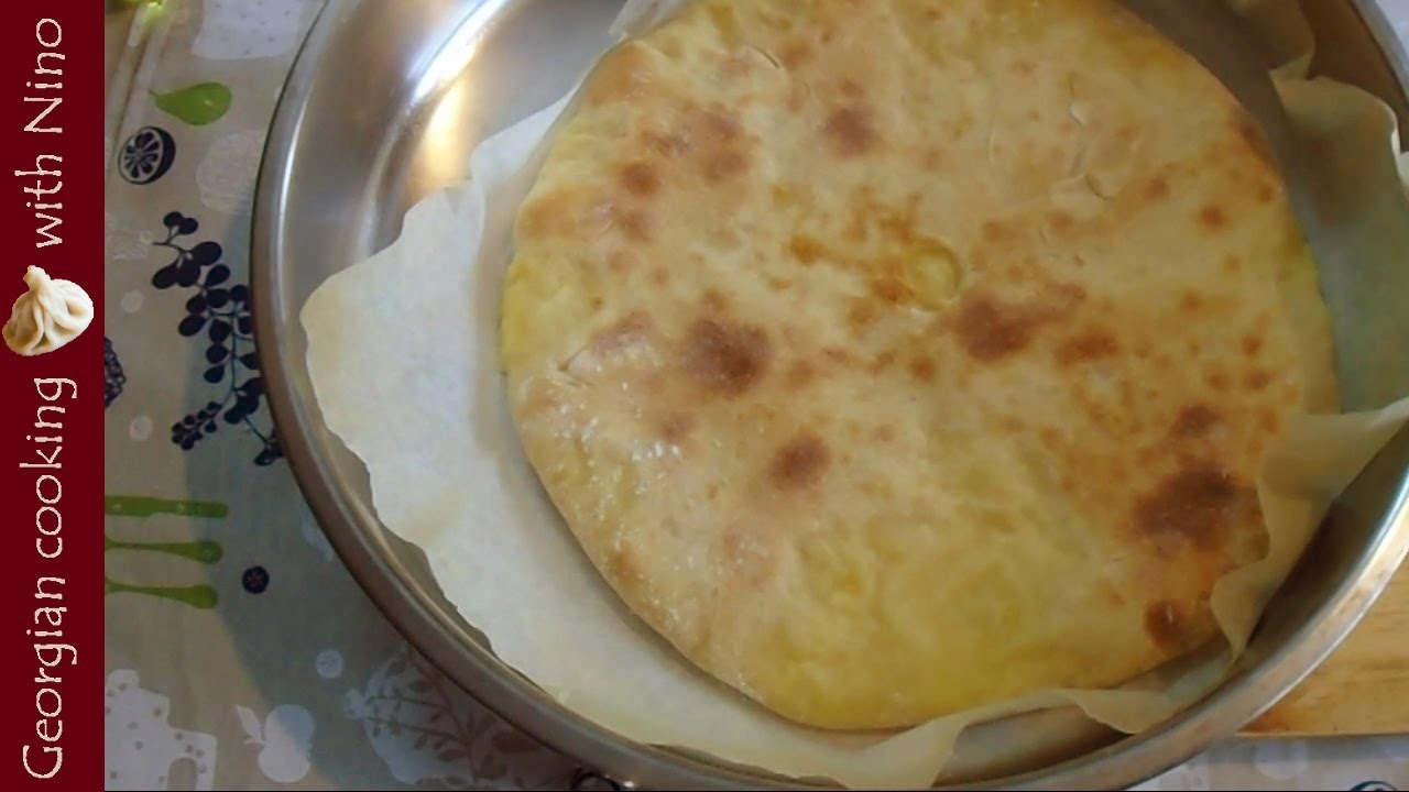 Khachapuri with potatoes and cheese - KHABIZGINA (ხაბიზგინა)