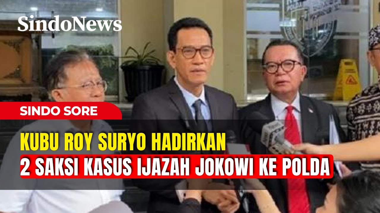 Kubu Roy Suryo Hadirkan 2 Saksi Kasus Ijazah Jokowi ke Polda | Sindo Sore | 10/02 | Part 3