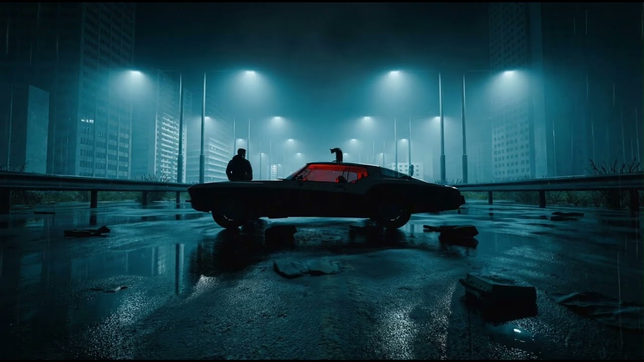 Dystopian City Night Drive | Rain & Atmospheric Vibes