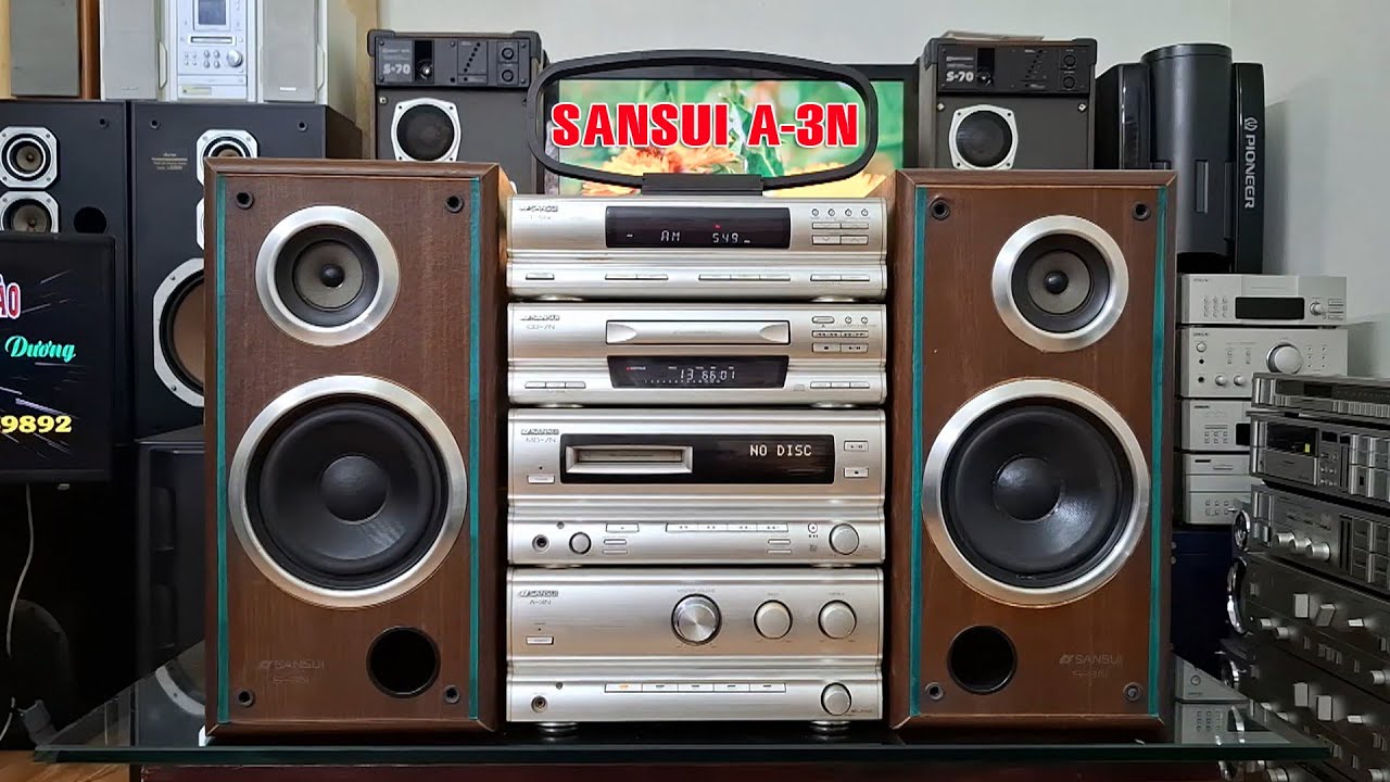 Dàn trung đẹp SANSUI A-3N, âm thanh hay. hình thức đẹp. giá rẻ cuối năm. lh: 0986200436-0982269892./