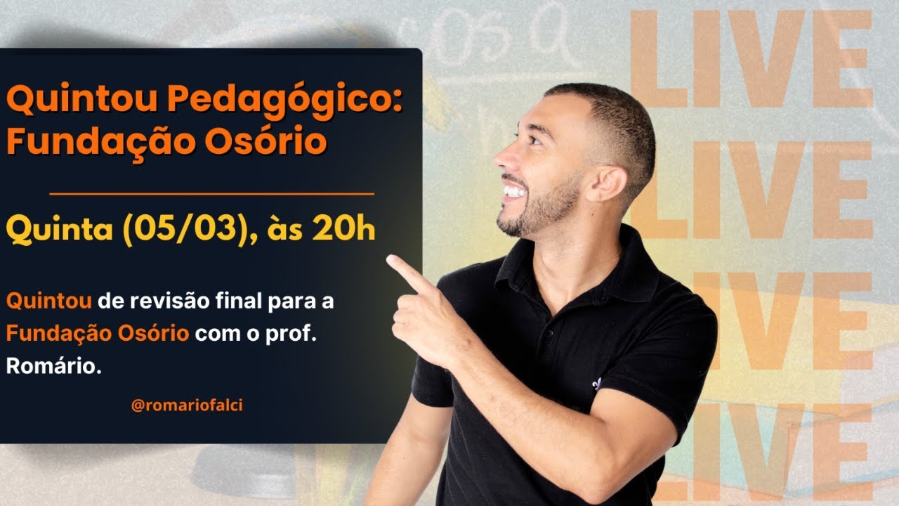Quintou Pedagógico: Revisão Final para a Fundação Osório