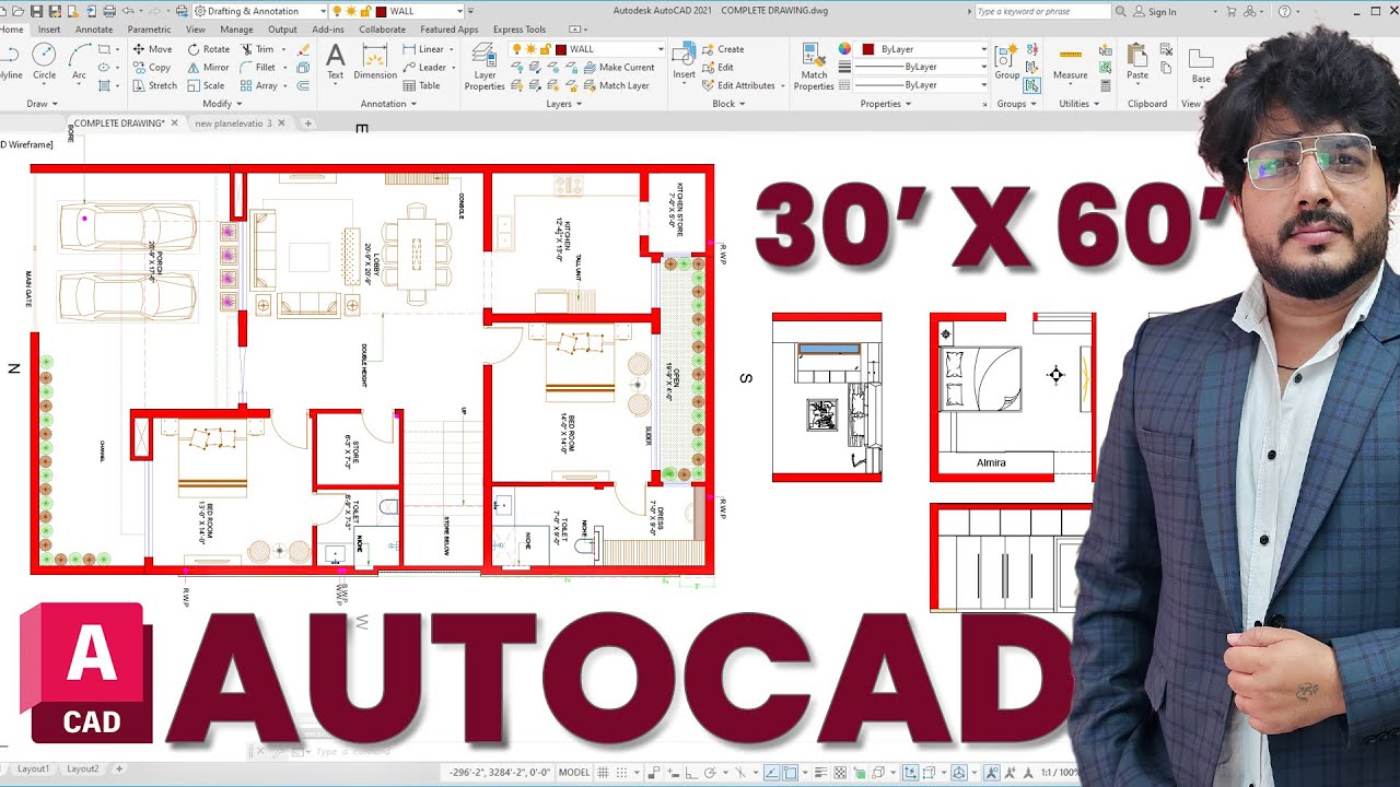 The Easy Way to Plan Your Dream 30'x60' House with AutoCAD in 4 Hours