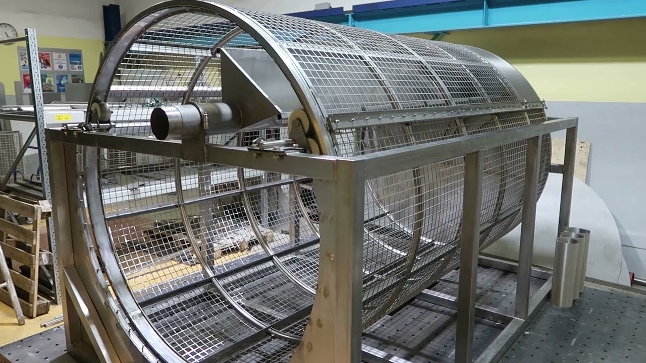 Сборка барабанного фильтра на 500 м3/ч.