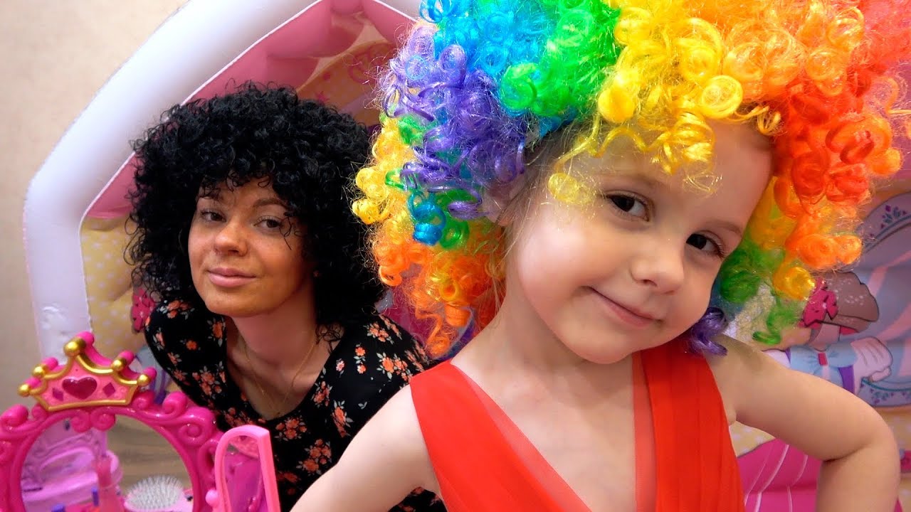 Ева и мама Играют в Салон КРАСОТЫ  Pretend play beauty salon  Princess Makeup
