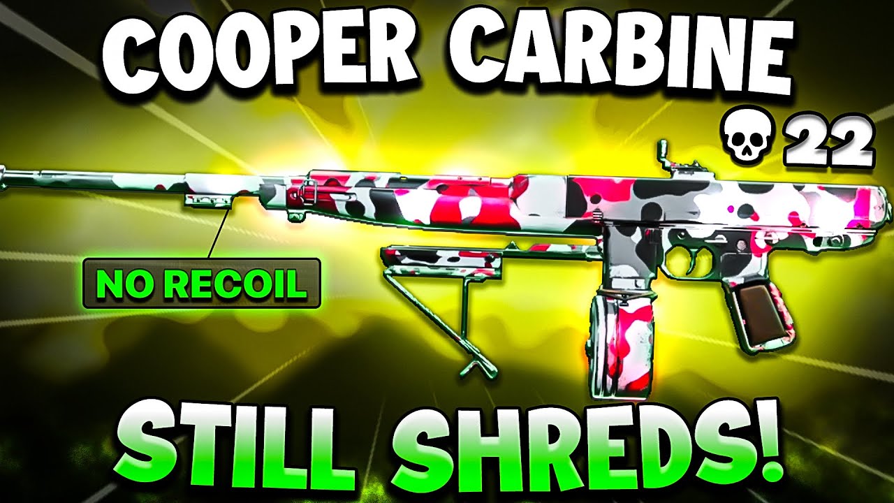 the *No Recoil* Cooper Carbine is OVERPOWERED on Rebirth Island! 🤯 *Best COOPER CARBINE Class*