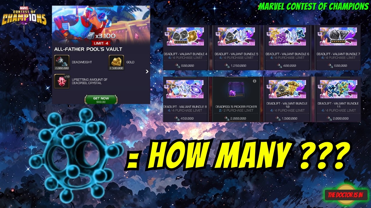 What Are The Best Deadpool's Deadlift MCOC Spring Cleaning Offers? How Many Tier 5 Alpha Catalysts?