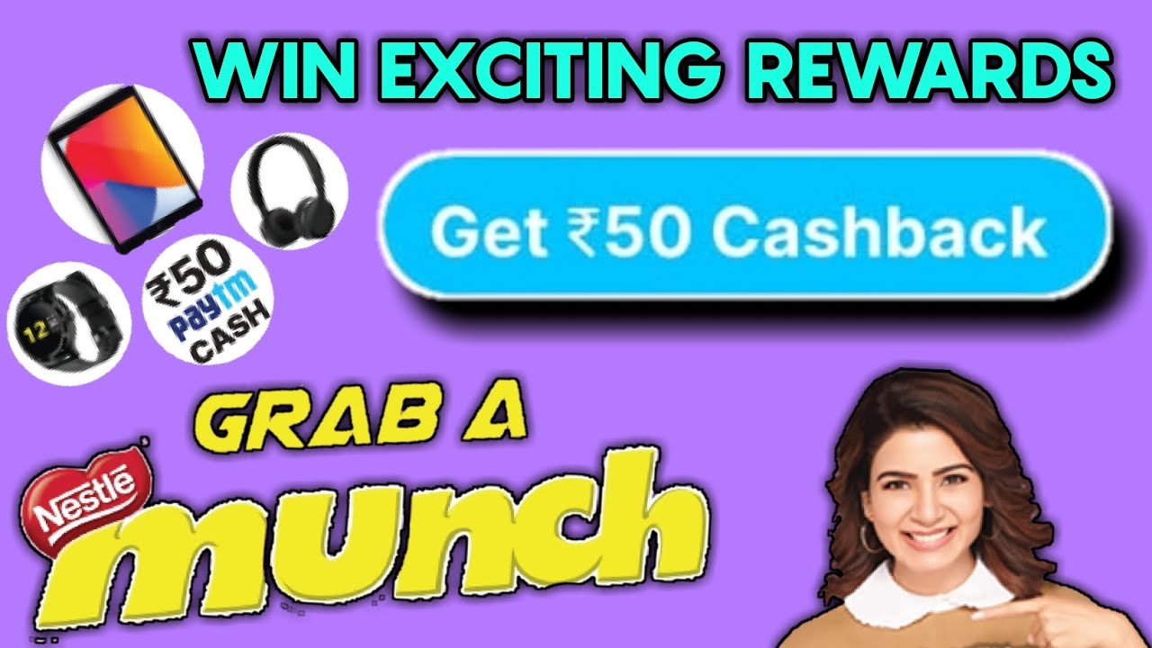 Munch Offer - SMS & Win Maha Prizes like ₹50/- Paytm Voucher & Many || munch maha prizes lot number