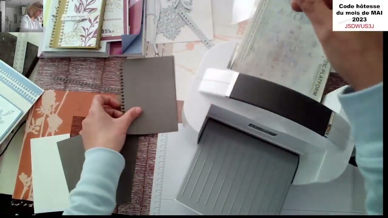 Replay live petit carnet vintage tutoriel Stampin'Up!