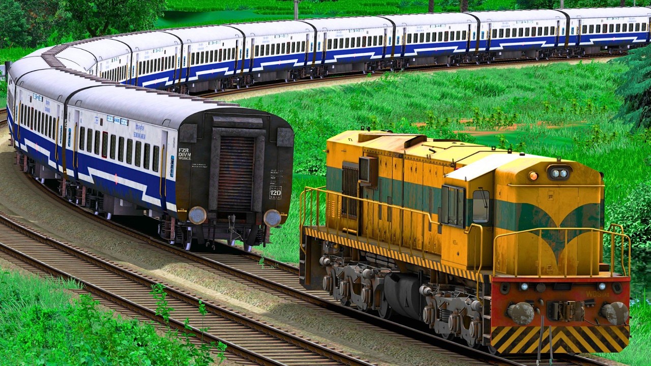 WDS6AD SHUNT ICF JAN SHATABDI EXP TRAIN | BUMPY RAILROAD | Train Simulator | Railwork | NTG GAMING