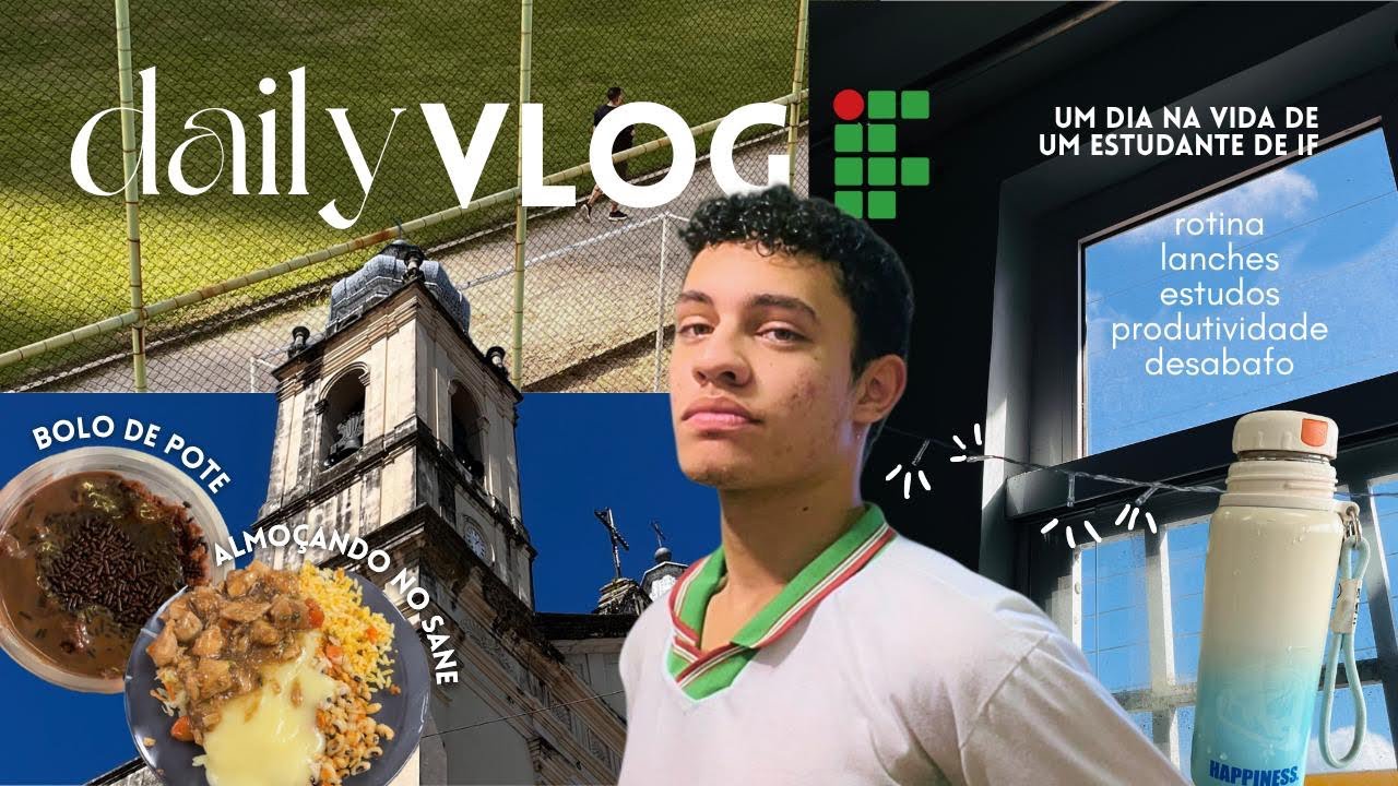 Vlog de IF ⭐️ep.1 / rotina, aulas, lanche, tour, desabafo e mais - IFAL Maceió