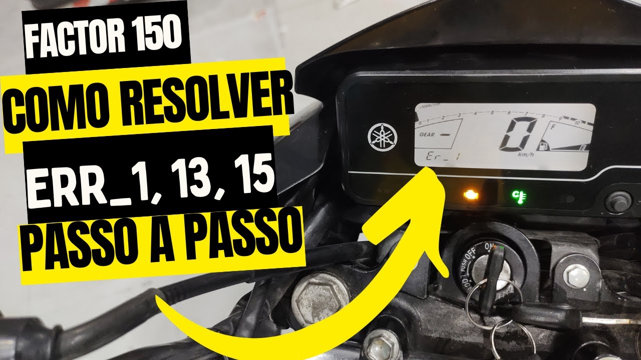✅ COMO RESOLVER O ERRO 01 DA FACTOR 150, defeito no módulo de injeção e sensor híbrido
