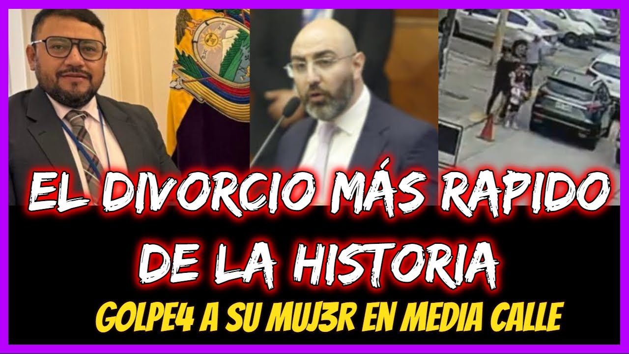 El divorcio más rapido de la histioria.  Golpe4 a su muj3r en media calle