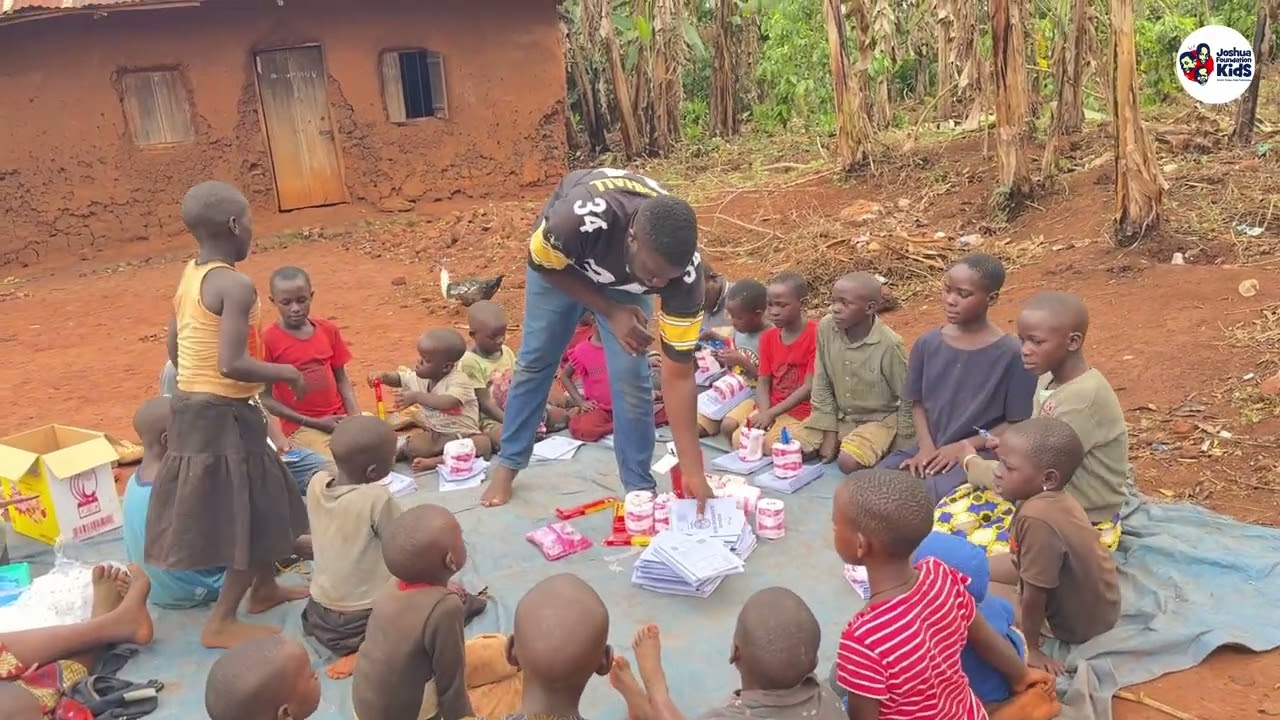 Giving School Books to Poor Children in Uganda | Back to School Charity Surprise