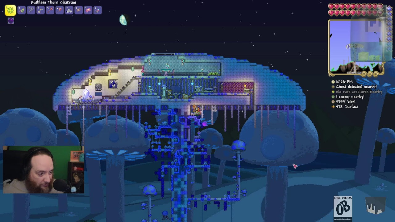 Terraria.  Can't help myself, must play again.  Mindcrack tomorrow.