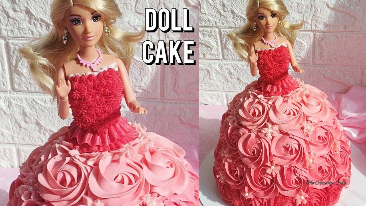 How To Make a Doll Cake | Barbie Doll Cake | Princess Birthday Cake, Doll Cake Recipe