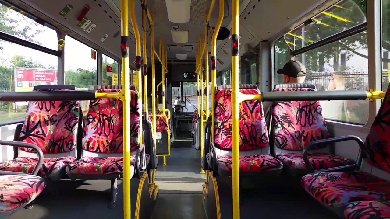 Mitfahrt im Mercedes-Benz O405N2 (ex Essener Verkehrs-AG, EVAG) von Schniering in Minden