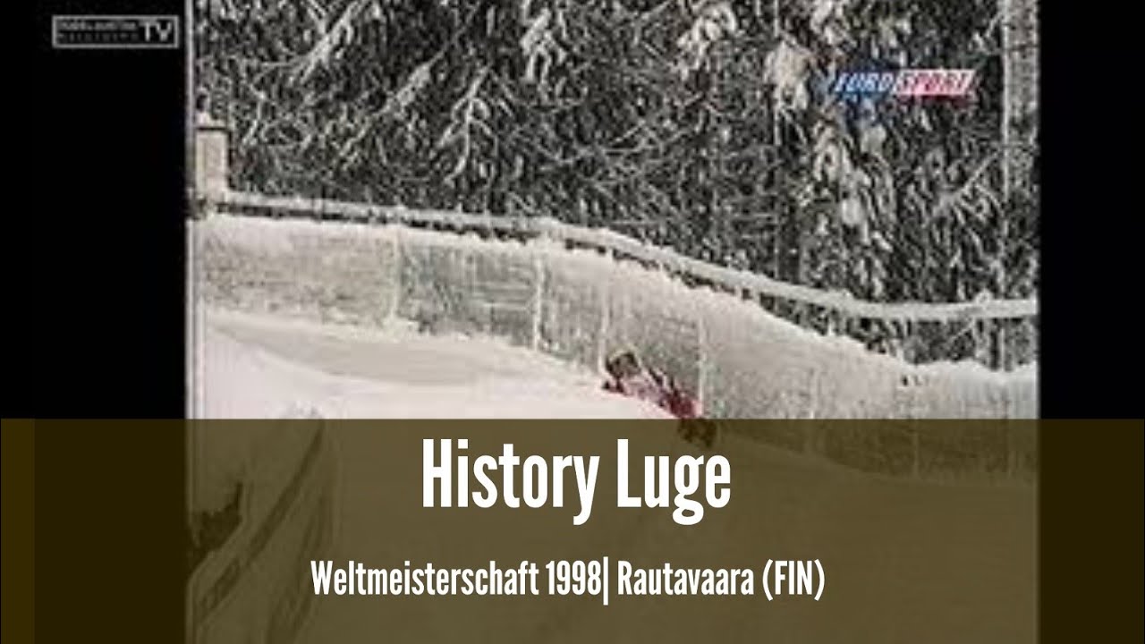 Rodel WM 1998 - Rautavaara (Finnland) - History Luge | Rennrodeln auf Naturbahn