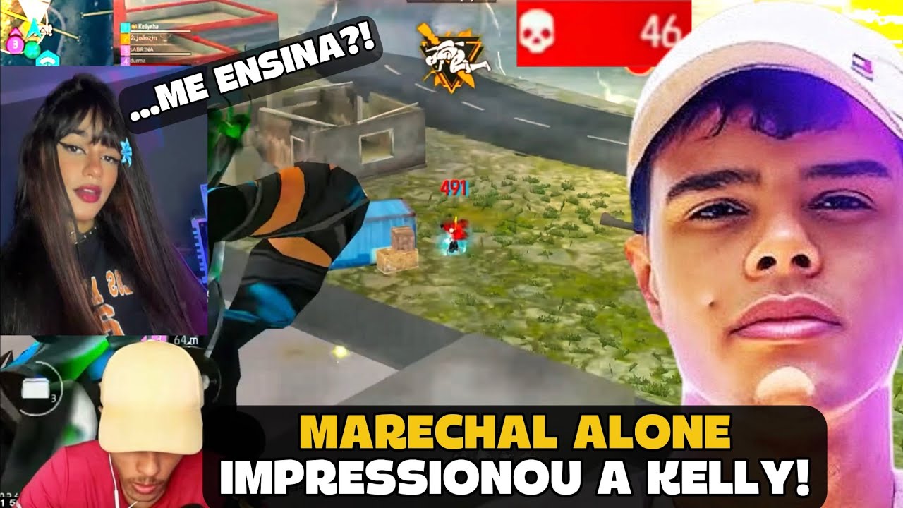 MARECHAL IMPRESSIONOU SUA NAMORADA AO DAR BOOYAH COM 2 AWM! FREE FIRE - MARECHAL HIGHLIGHTS