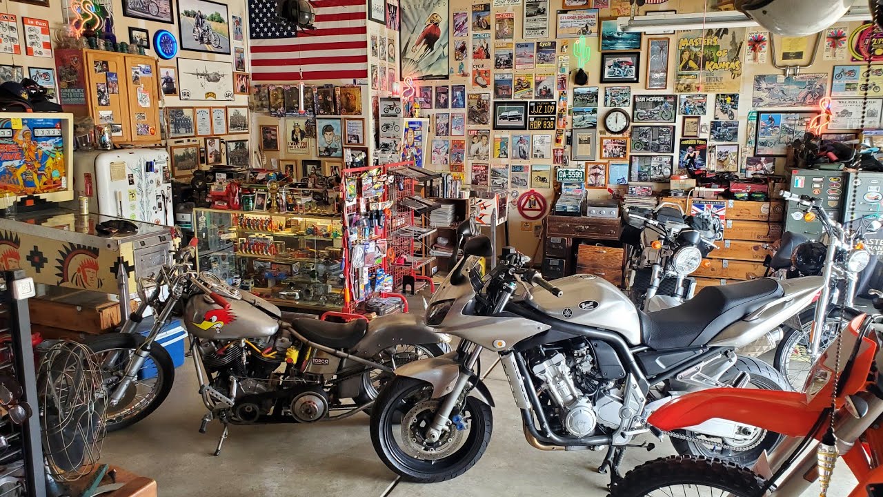 Motorcycle Mancave