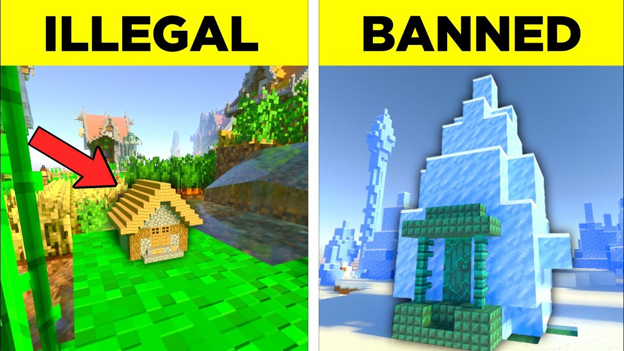 45 Build Hack Rumah ILLEGAL Yang Harus Kalian Buat Di Minecraft