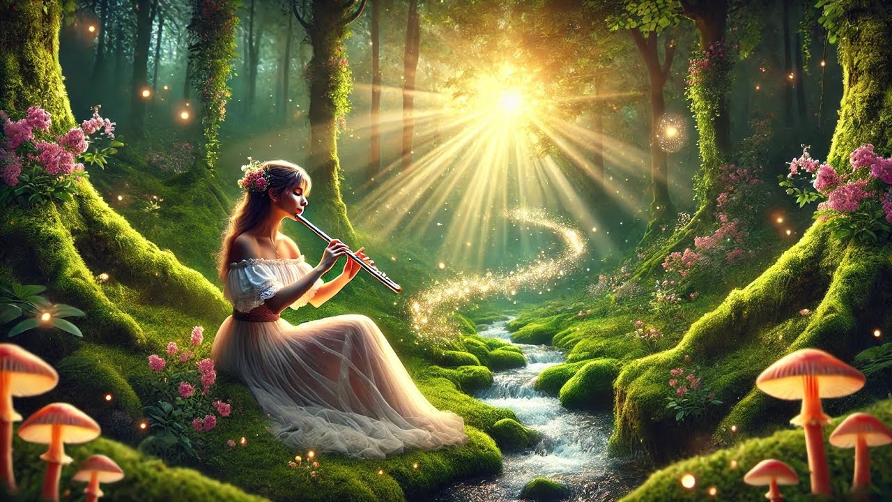 Healing Flute Melody | Flowing Water & Calming Nature Sounds