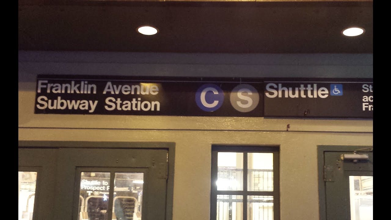 MTA New York City Subway: R68 & R160 (C) & Franklin Avenue (S)huttle Train @ Franklin Avenue