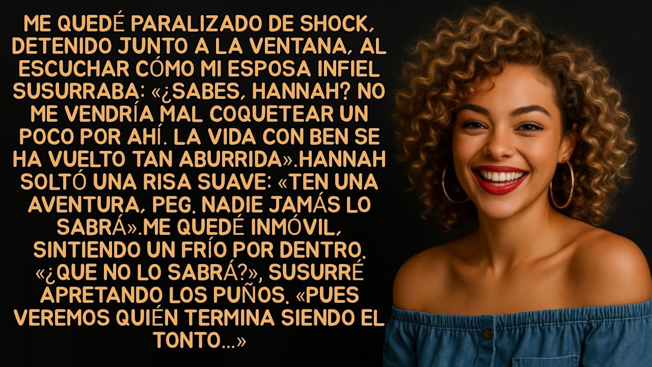 Me quedé paralizado de shock,detenido junto a la ventana, al escuchar cómo mi esposa infiel...